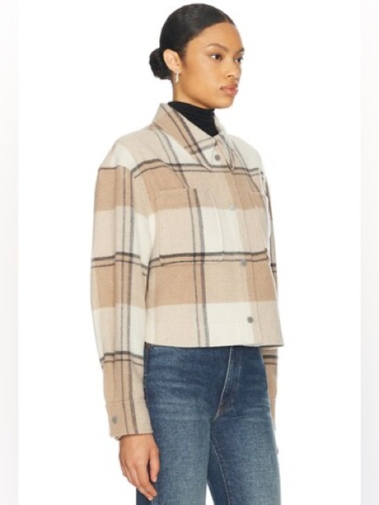Canada Goose Jackets & Blazers - Canada Goose Almandine Cropped Plaid Shirt Jacket